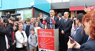 CHP Genel Başkanı Özel, Kütahya'da konuştu
