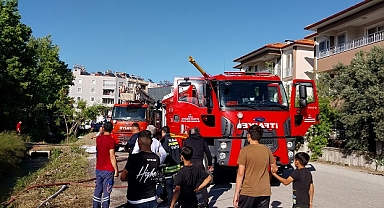 Muğla'da hediyelik eşya üretimi yapılan evde çıkan yangın söndürüldü