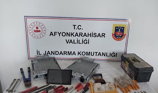 Trafo ve baz istasyonu hırsızı tutuklandı