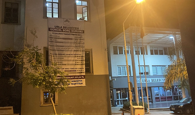 Urla Belediyesinin toplam borcu 224 milyon 957 bin 311 TL