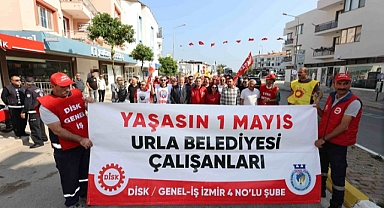Urla'da 4 yıl sonra  coşkulu 1 Mayıs kutlaması