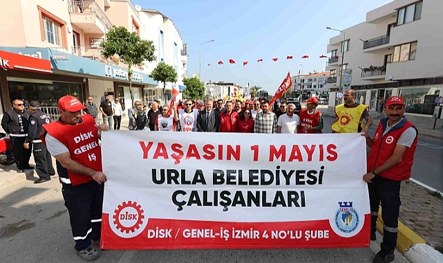 Urla'da 4 yıl sonra coşkulu 1 Mayıs kutlaması
