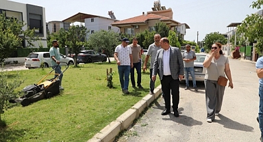 Başkan Çiçek Sahada Denetimde