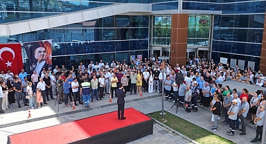 Başkan Önal, personeliyle bayramlaştı