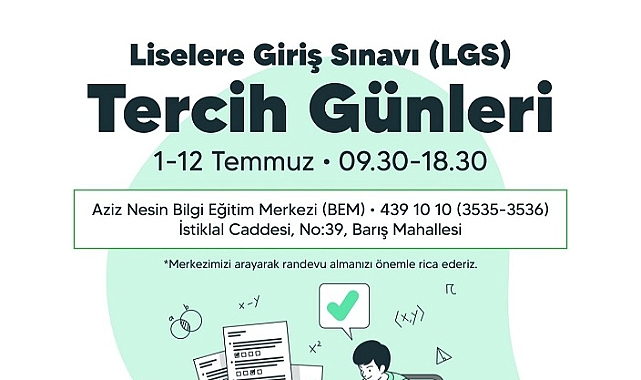 Buca Belediyesi tercih sürecinde öğrencilerin yanında