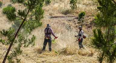 Buca'da yangın riskine karşı kosa önlemi