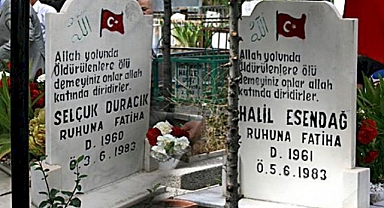 İdam Edilen Ülkücüler Mezarı Başında Dualarla Yad Edildi...