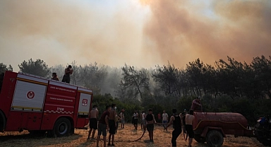 İzmir'de orman yangını