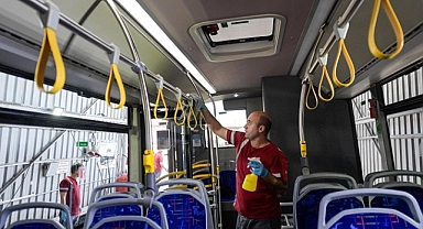 İzmir’in toplu ulaşım araçları tertemiz