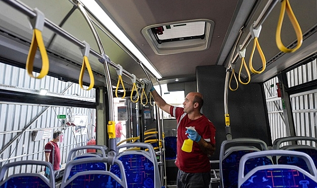 İzmir’in toplu ulaşım araçları tertemiz