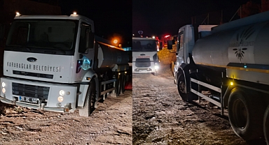 Karabağlar Belediyesi tüm ekipleriyle yangın için seferber oldu