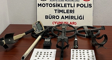 Kütahya'da tarihi eser operasyonunda 3 şüpheli yakalandı