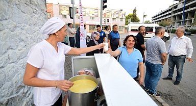 Başkan Eşki’den çalışanlara sabah sürprizi