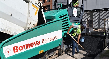 Bornova’da asfalt rekoru