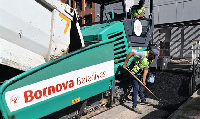 Bornova’da asfalt rekoru