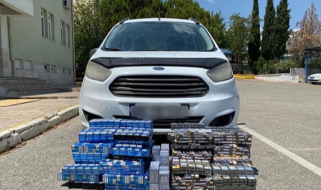 Denizli'de 2 bin paket kaçak sigara ele geçirildi