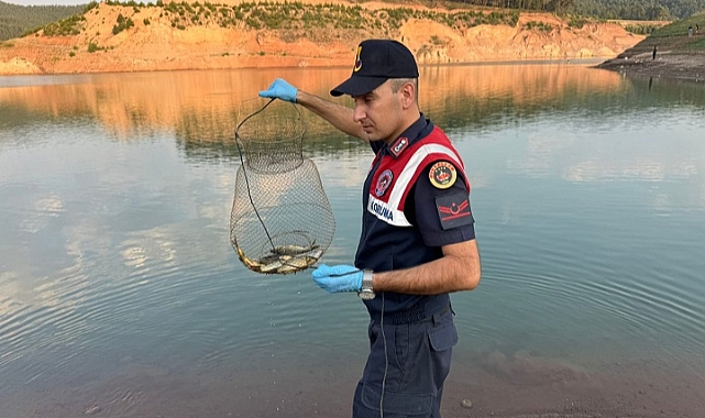 Denizli'de boy limiti altında balık avlayanlara ceza