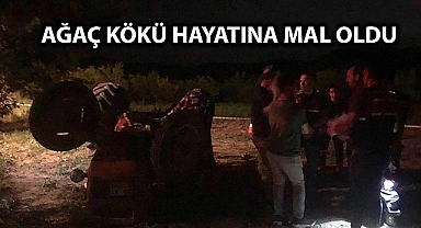Denizli'de devrilen traktörün sürücüsü öldü