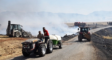 İzmir'de tarım arazisinde çıkan yangın söndürüldü