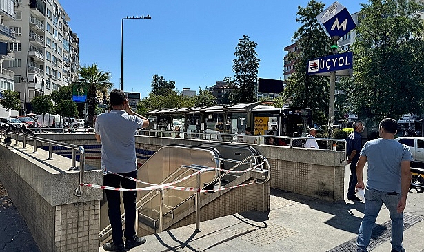 İzmir Metrosu'nda yürüyen merdiven kazası