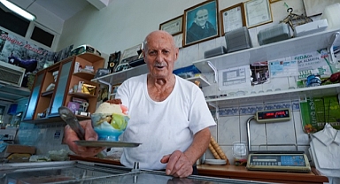 Koruk suyundan yaptığı dondurma sevildi