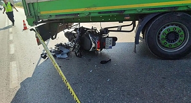 Ödemiş'te tırla çarpışan motosikletin sürücüsü öldü