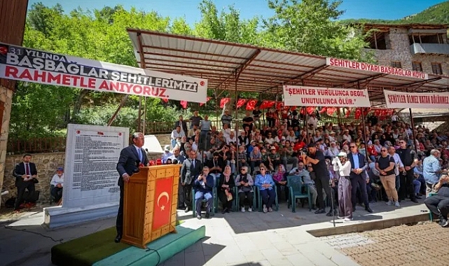 Özel, Başbağlar'daki anma törenine katıldı