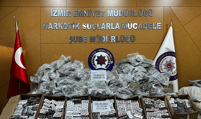 124 kilo esrar ile 350 sentetik ecza ele geçirildi, şüpheli tutuklandı