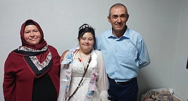 Down sendromlu Esra'nın düğün hayali gerçek oldu