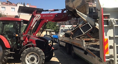 Hurda araç, iş makinası ve tarım aletleri toplanıyor