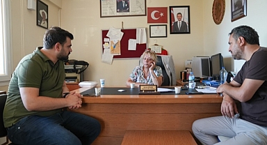 İnan,yangından etkilenen vatandaşları ziyaret etti