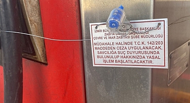 İzmir'de Ruhsatsız Çalışan Benzin İstasyonu Mühürlendi