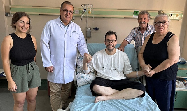 Kalbindeki kanser kitlesi alınan genç mimar sağlığına kavuştu