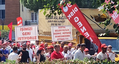 Karşıyaka'da işçiler eylemde