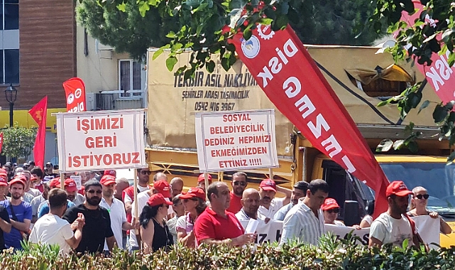 Karşıyaka'da işçiler eylemde