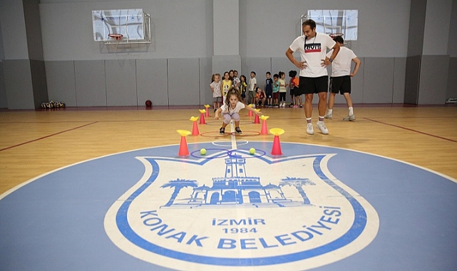 Konaklı çocuklar spor okullarında yeteneklerini keşfediyor