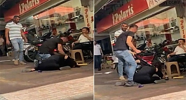 Manisa'da eşini sokakta darbeden kişi tutuklandı