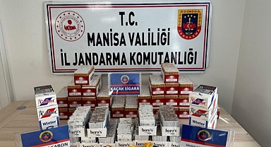 Salihli'de kaçak sigara operasyonu