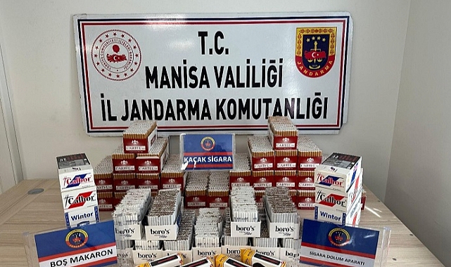 Salihli'de kaçak sigara operasyonu