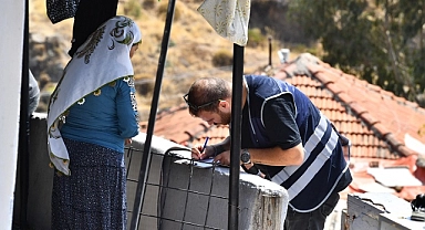 Yangın bölgesinde kapılar tek tek çalındı