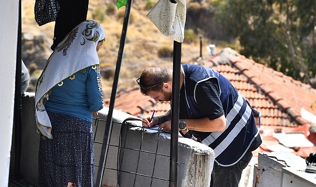 Yangın bölgesinde kapılar tek tek çalındı