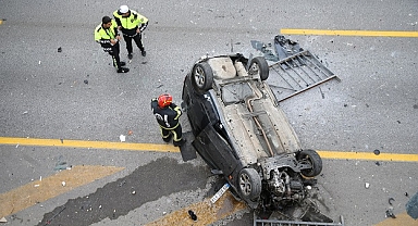 Alt geçide düşen otomobildeki 1 kişi öldü