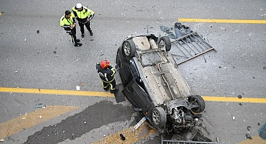 Alt geçide düşen otomobildeki 1 kişi öldü