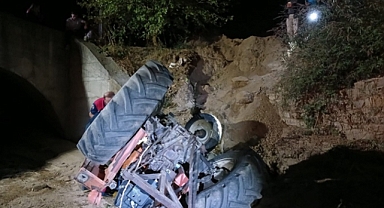 Aydın'da devrilen traktörün sürücüsü öldü