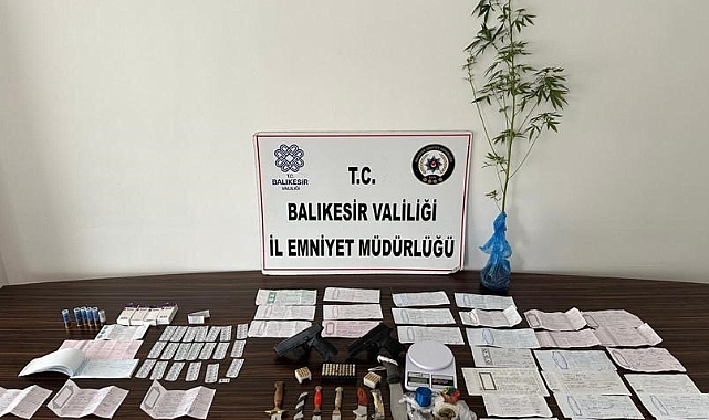 Balıkesir merkezli tefecilik operasyonu