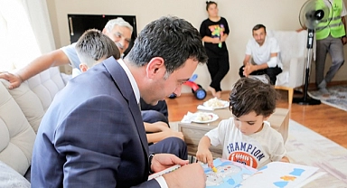 Başkan Önal’dan afetzede Arda’ya doğum günü sürprizi