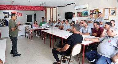 Bayraklı Belediyesinde yangın ve ilk yardım tatbikatı