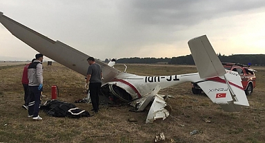 Eğitim uçağının düşmesi sonucu iki pilot öldü