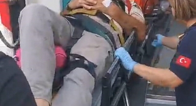 İzmir itfaiyesi kayalıklardan düşen kişiyi kurtardı