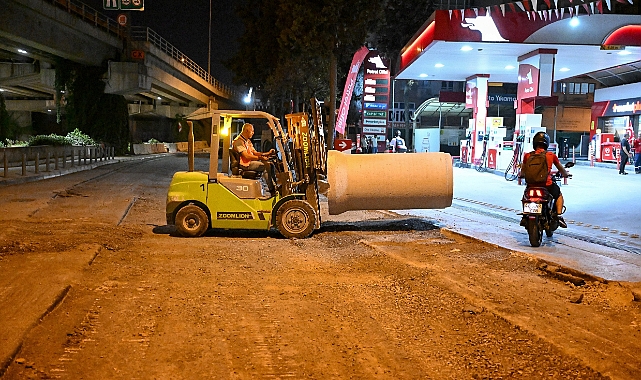 İZSU altyapıyı Bornova Belediyesi asfaltı tamamlıyor